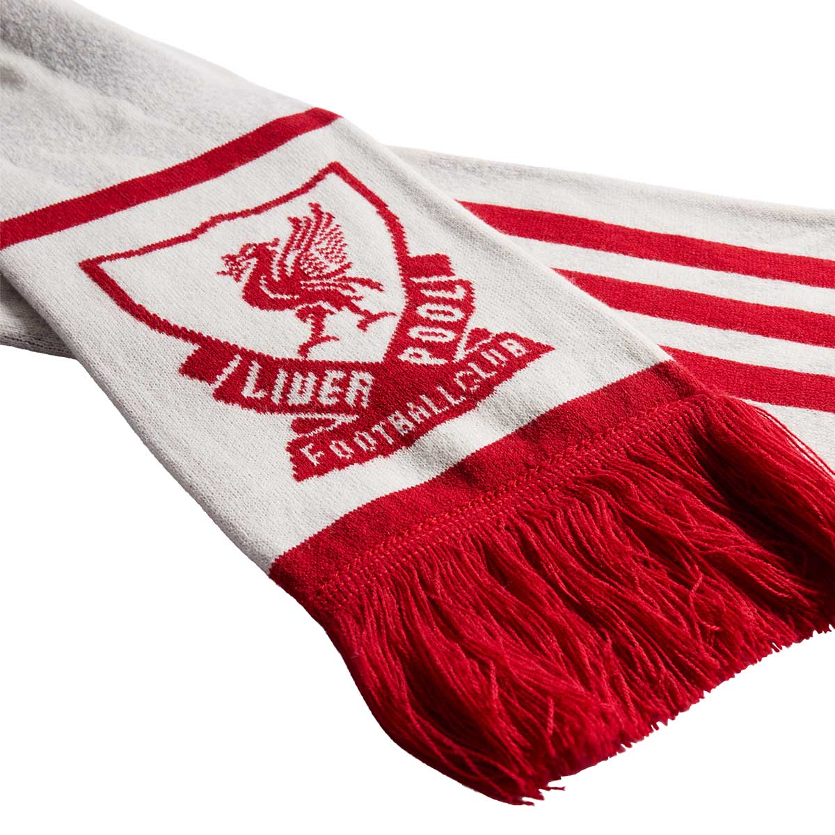 ADIDAS LIVERPOOL 2026/2027 SCARF - WHITE/GREY TWO/STRAWBERRY RED