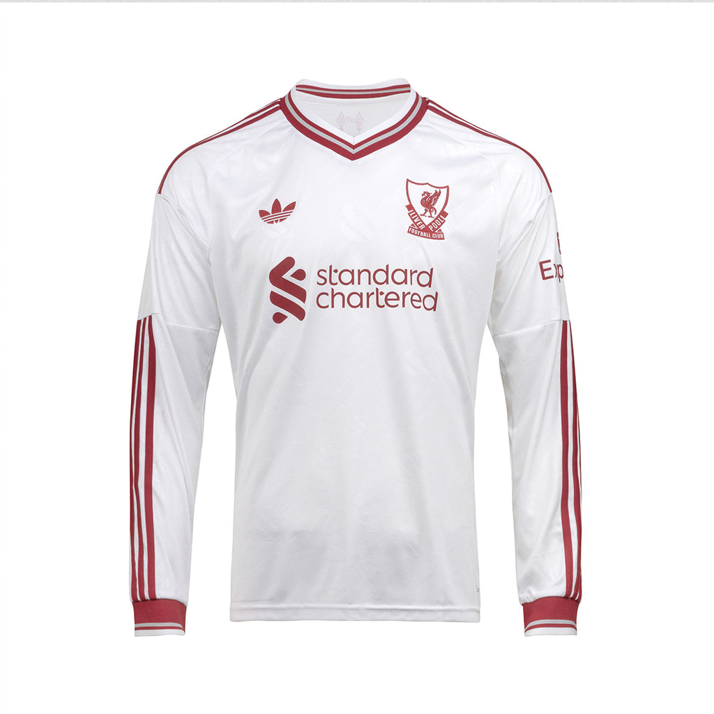 ADIDAS LIVERPOOL 2026/2027 AWAY REPLICA LONG SLEEVE JERSEY - WHITE