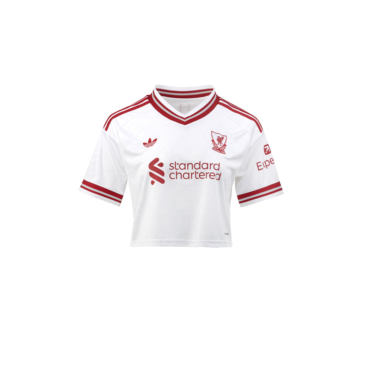 ADIDAS LIVERPOOL 2026/2027 AWAY WOMEN CROP JERSEY - WHITE