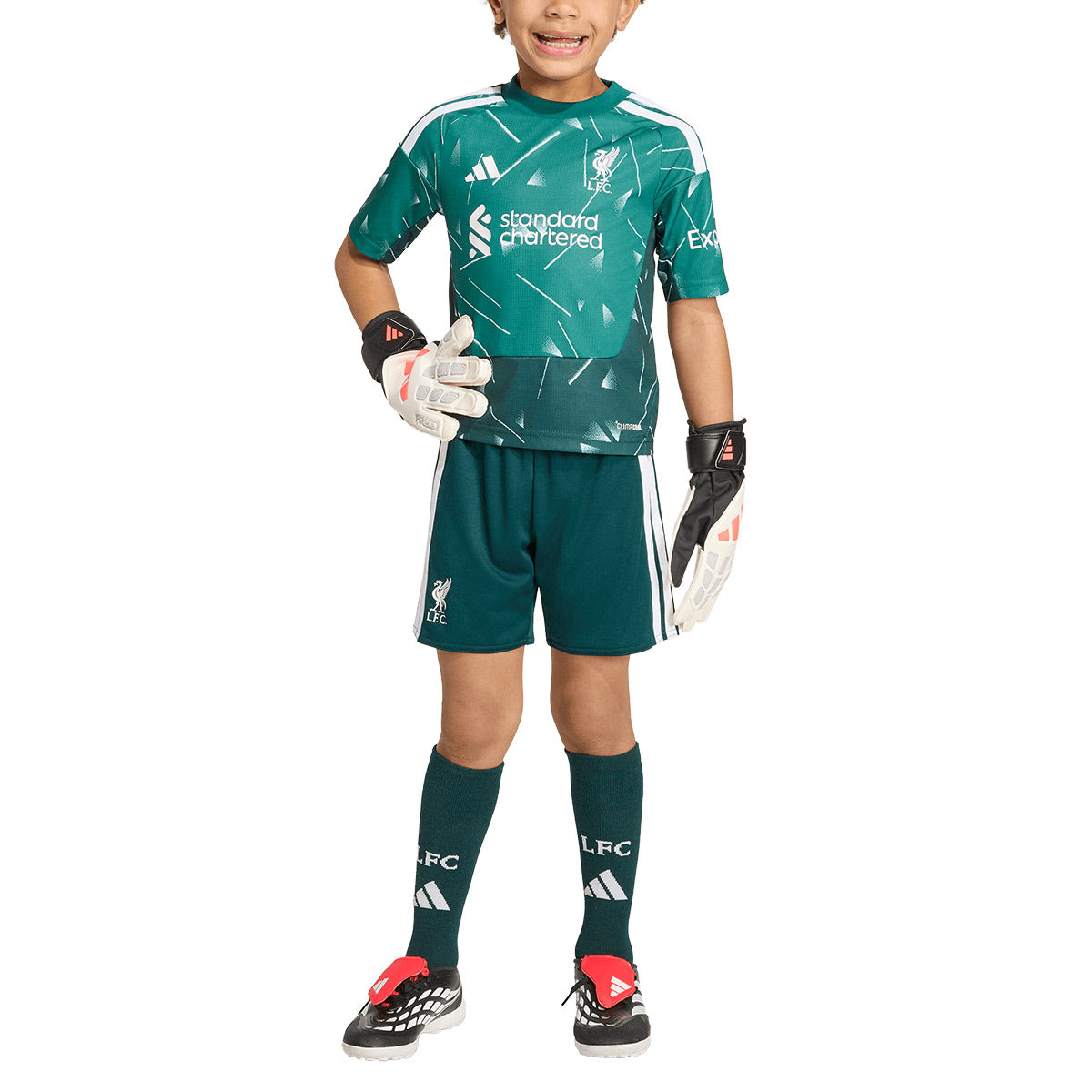 ADIDAS LIVERPOOL 2026/2027 HOME MINI GK JERSEY - NOBLE GREEN