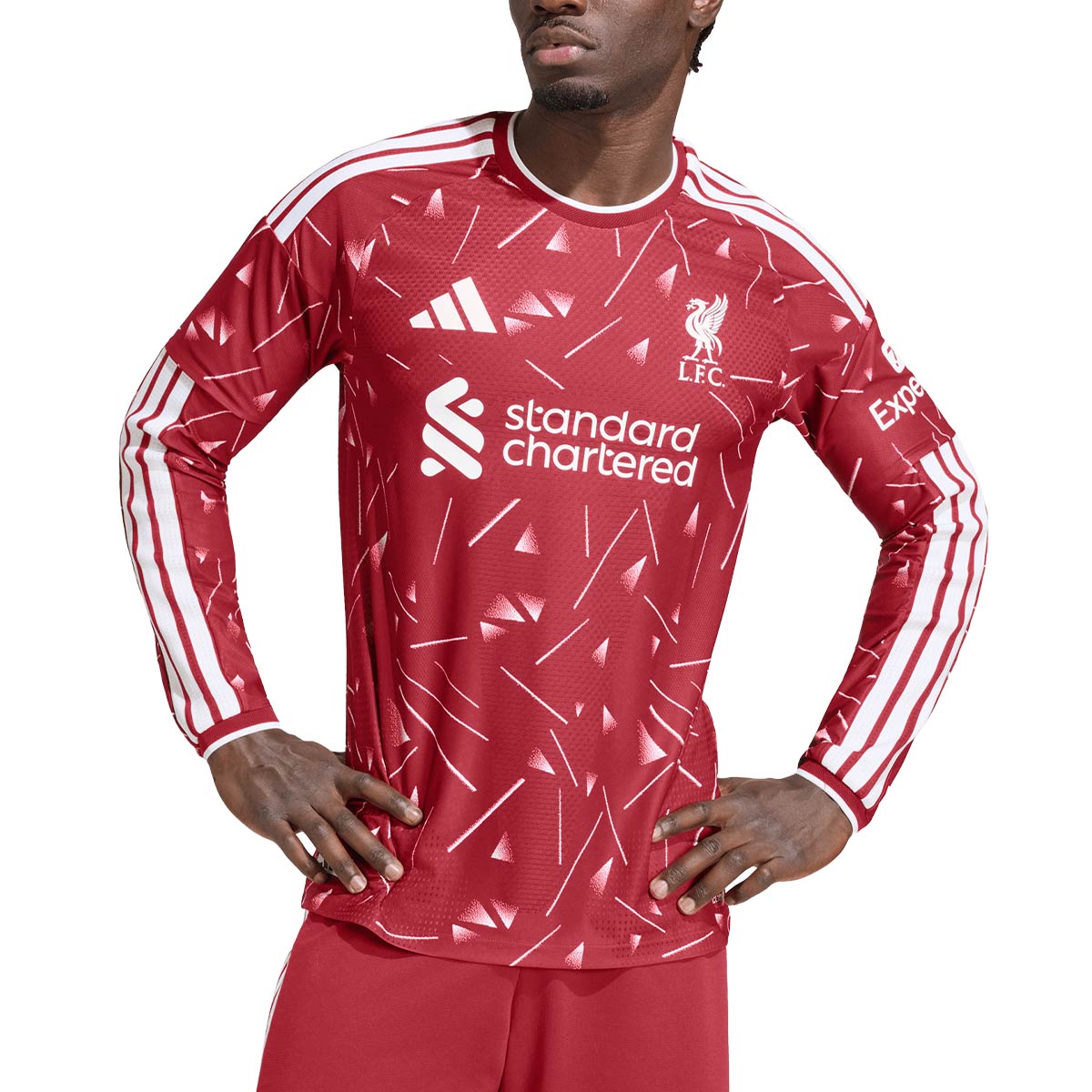 ADIDAS LIVERPOOL 2026/2027 HOME PLAYER LONG SLEEVE JERSEY - ACTIVE MAROON