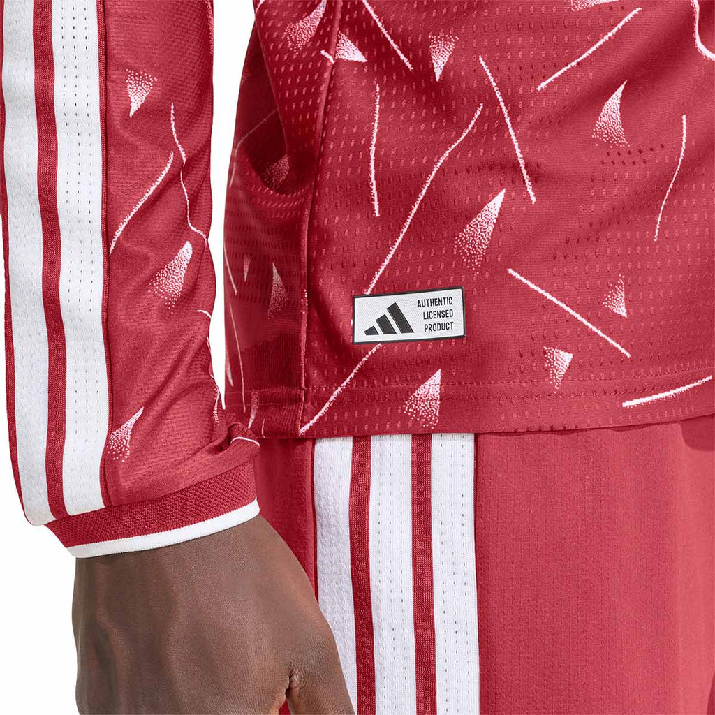 ADIDAS LIVERPOOL 2026/2027 HOME PLAYER LONG SLEEVE JERSEY - ACTIVE MAROON