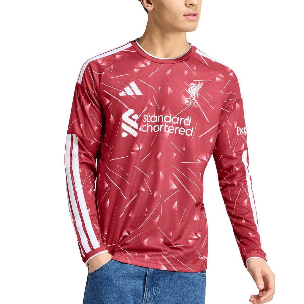 ADIDAS LIVERPOOL 2026/2027 HOME REPLICA LONG SLEEVE JERSEY - ACTIVE MAROON