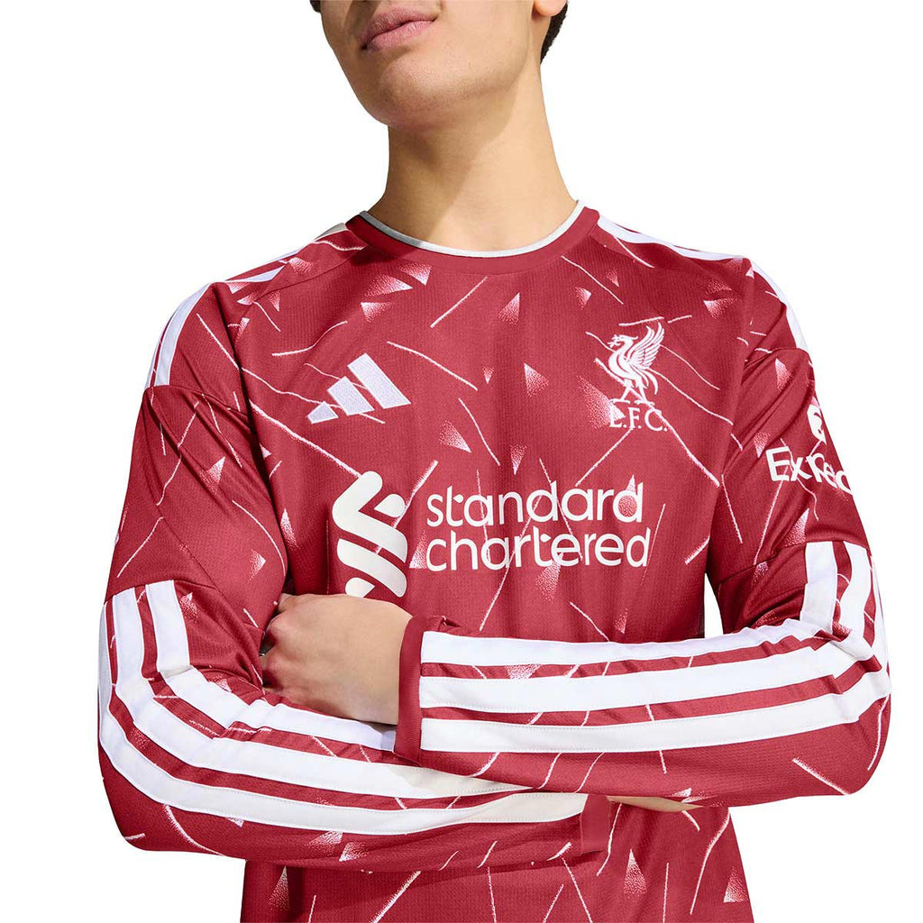 ADIDAS LIVERPOOL 2026/2027 HOME REPLICA LONG SLEEVE JERSEY - ACTIVE MAROON