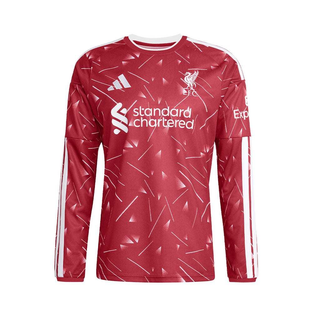 ADIDAS LIVERPOOL 2026/2027 HOME REPLICA LONG SLEEVE JERSEY - ACTIVE MAROON