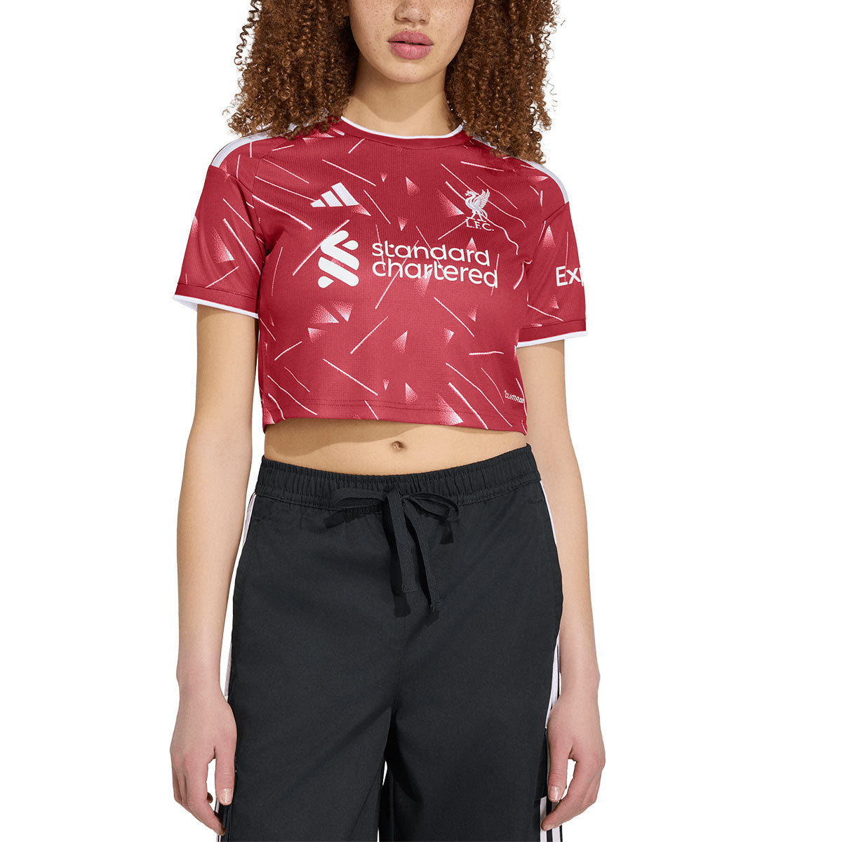 ADIDAS LIVERPOOL 2026/2027 HOME WOMEN CROP JERSEY - ACTIVE MAROON