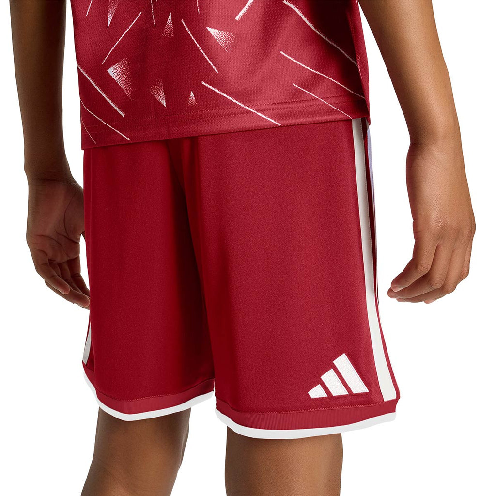 ADIDAS LIVERPOOL 2026/2027 HOME KIDS SHORTS - ACTIVE MAROON