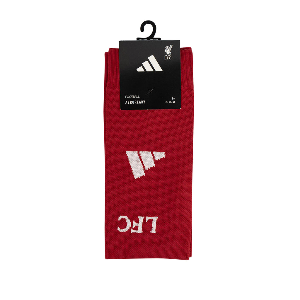ADIDAS LIVERPOOL 2025/2026 HOME SOCKS - STRAWBERRY RED