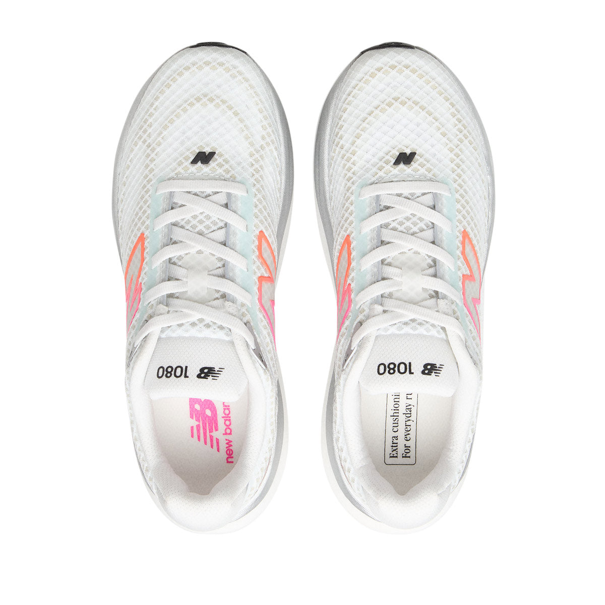 NEW BALANCE M 1080 V15 WIDE - WHITEPINK/HEATTANGERINE