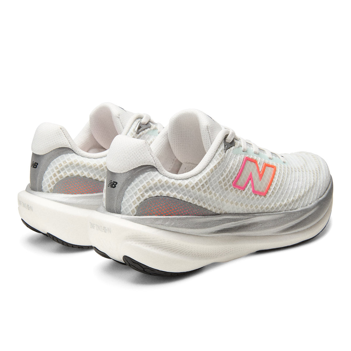 NEW BALANCE W 1080 V15 - WHITEPINK/HEATTANGERINE