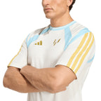 ADIDAS MESSI TRAINING TEE - OFF WHITE/ICE BLUE