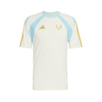 ADIDAS MESSI TRAINING TEE - OFF WHITE/ICE BLUE