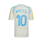 ADIDAS MESSI TRAINING TEE - OFF WHITE/ICE BLUE