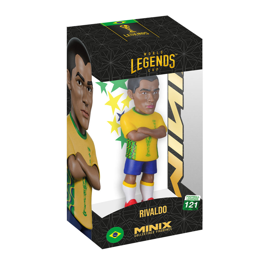 MINIX BRAZIL RIVALDO FIGURINE - YELLOW/BLUE