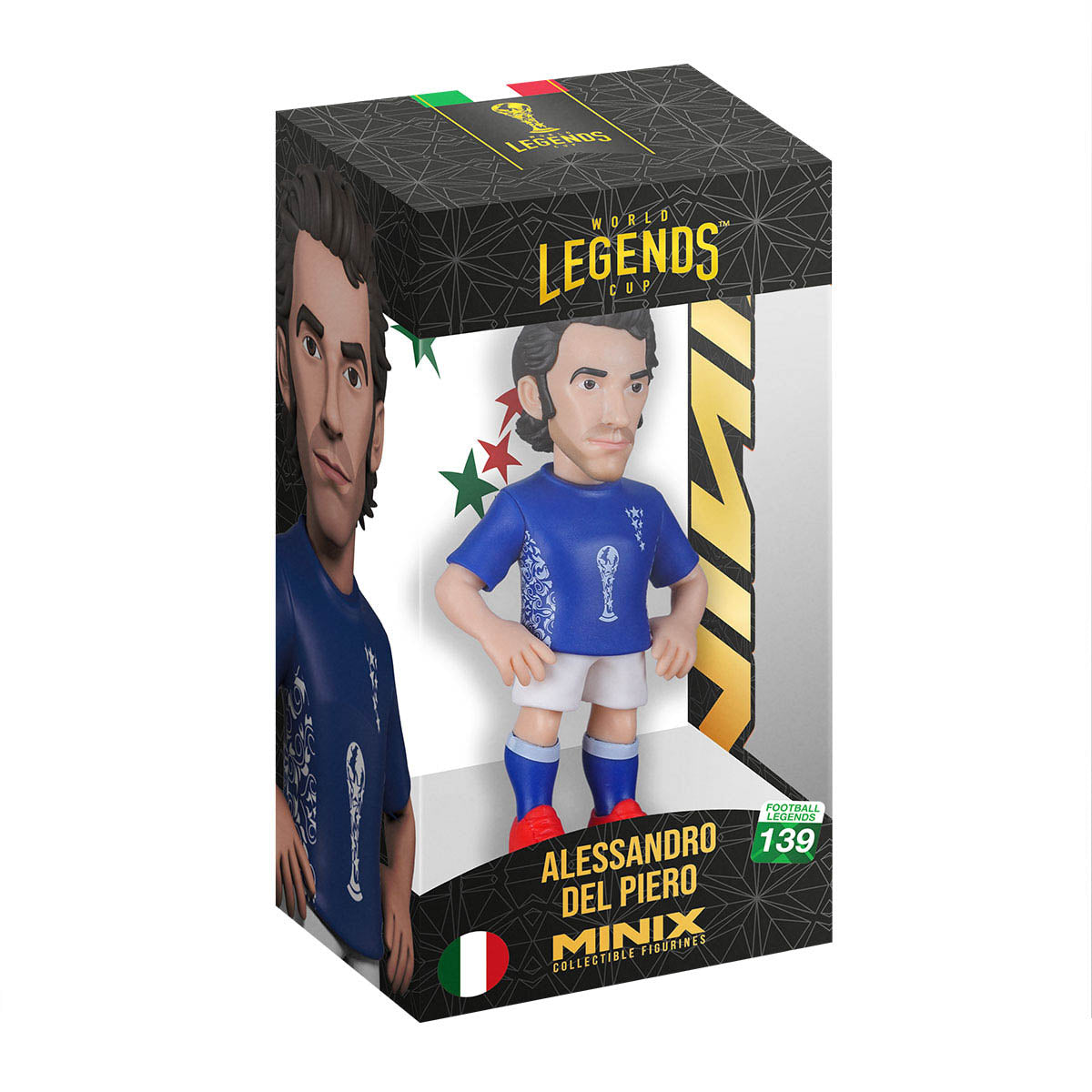 MINIX ITALY ALESSANDRO DEL PIERO FIGURINE - BLUE/WHITE