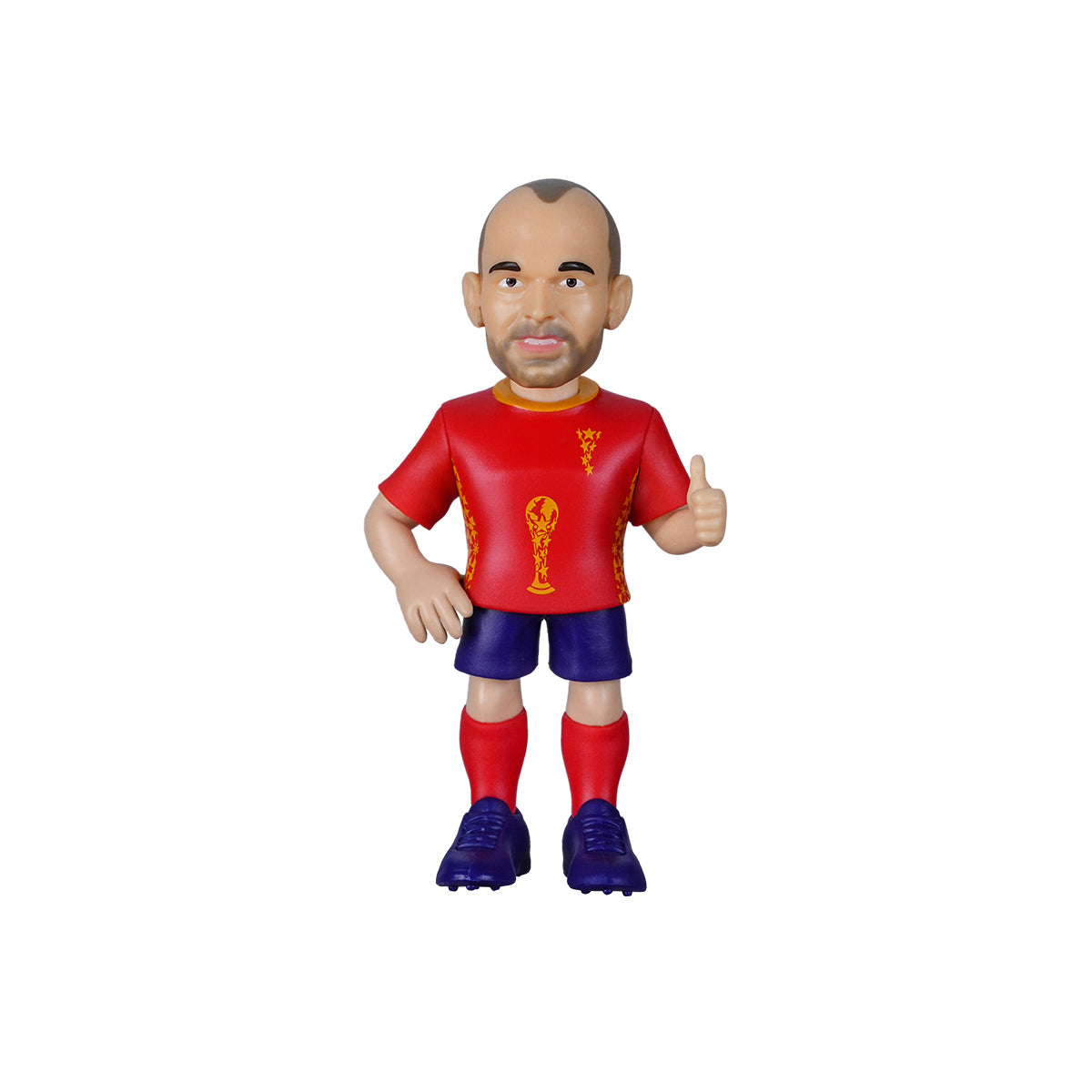 MINIX SPAIN ANDRES INIESTA FIGURINE - RED/NAVY
