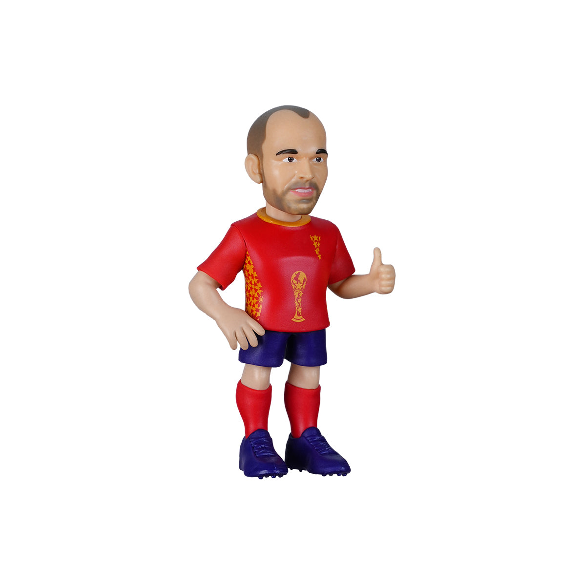 MINIX SPAIN ANDRES INIESTA FIGURINE - RED/NAVY