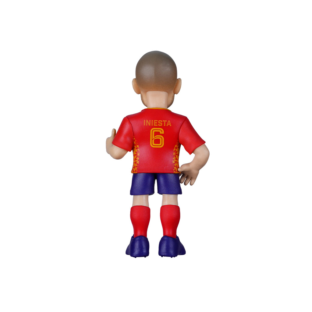 MINIX SPAIN ANDRES INIESTA FIGURINE - RED/NAVY