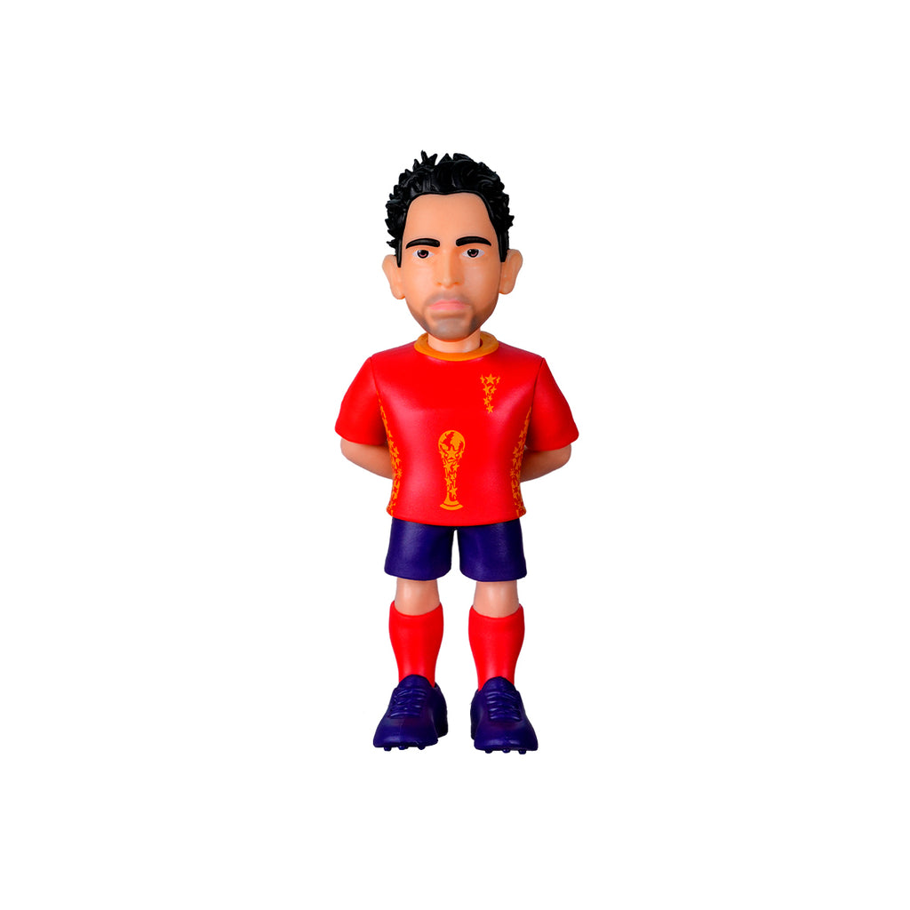 MINIX SPAIN XAVI HERNANDEZ FIGURINE - RED/NAVY