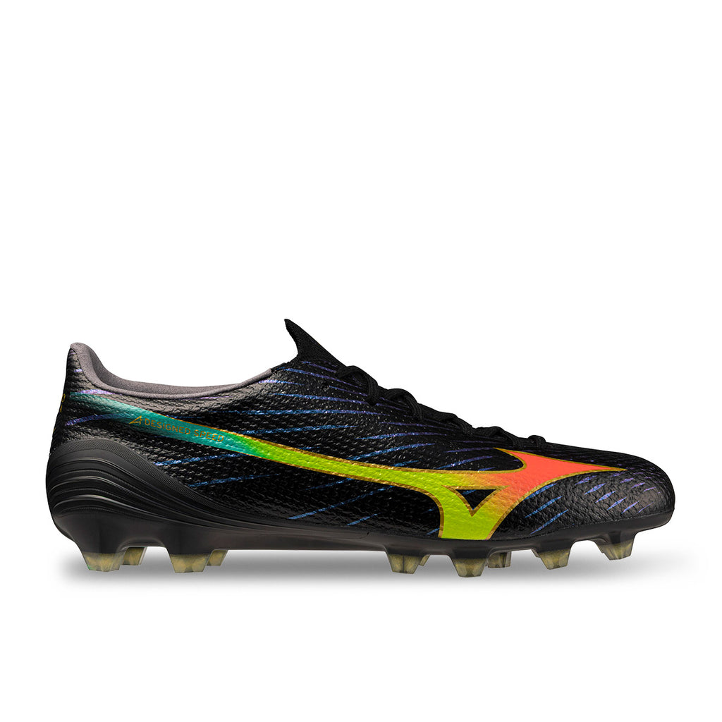 MIZUNO ALPHA III ELITE FG - BLACK/LAVA ORANGE/EVENING PRIMROSE
