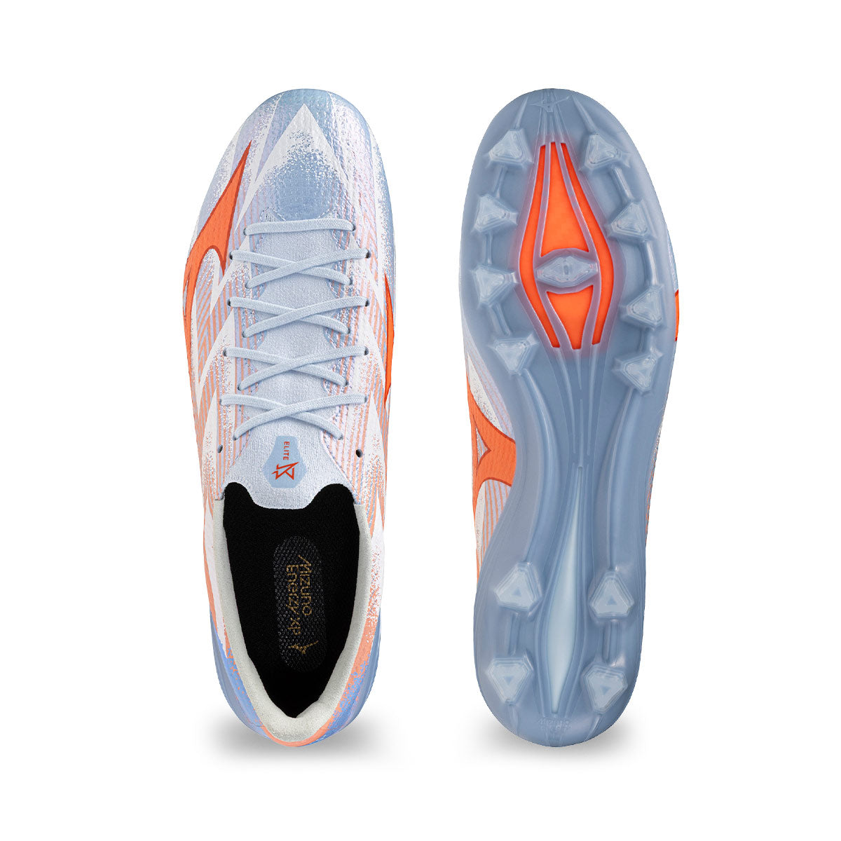 MIZUNO ALPHA III ELITE FG - BLUE FINCH/CORNFLOWER BLUE/LAVA ORANGE