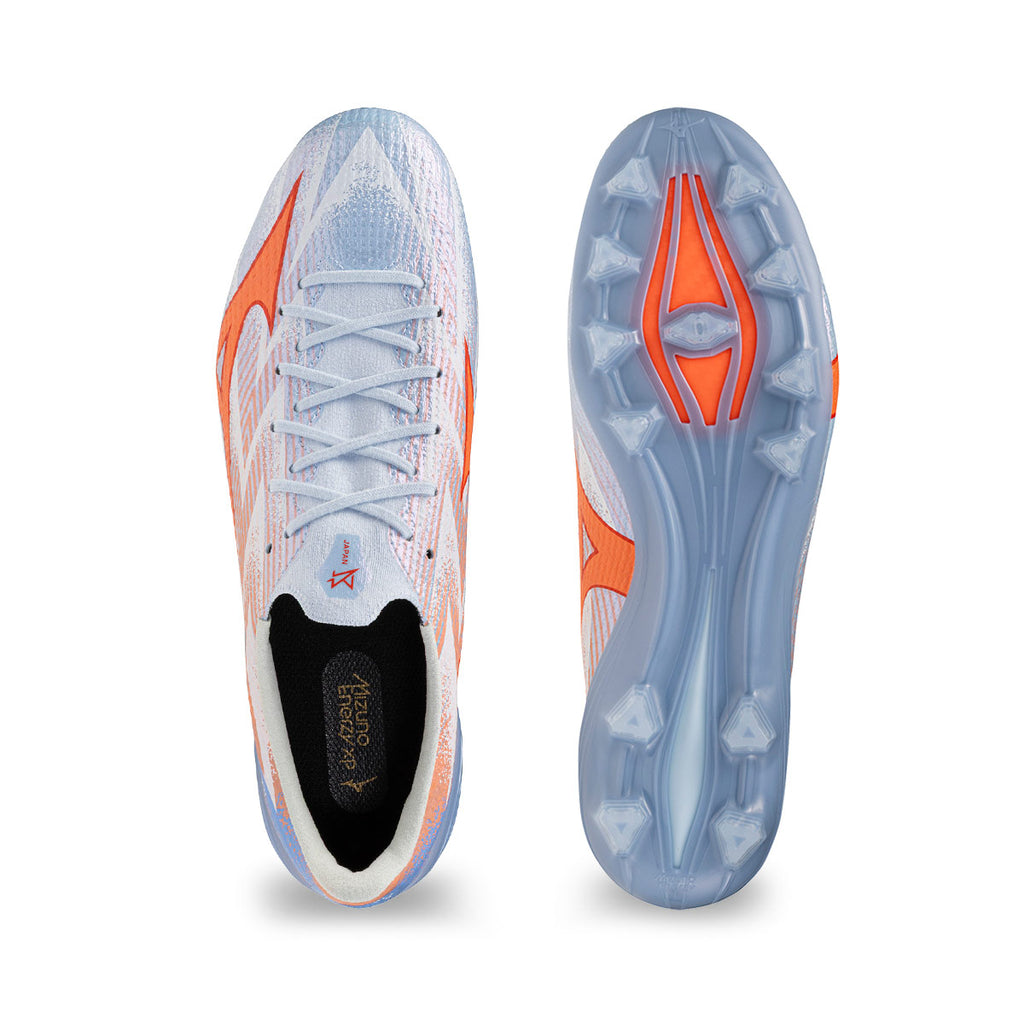 MIZUNO ALPHA III JAPAN FG - BLUE FINCH/CORNFLOWER BLUE/LAVA ORANGE