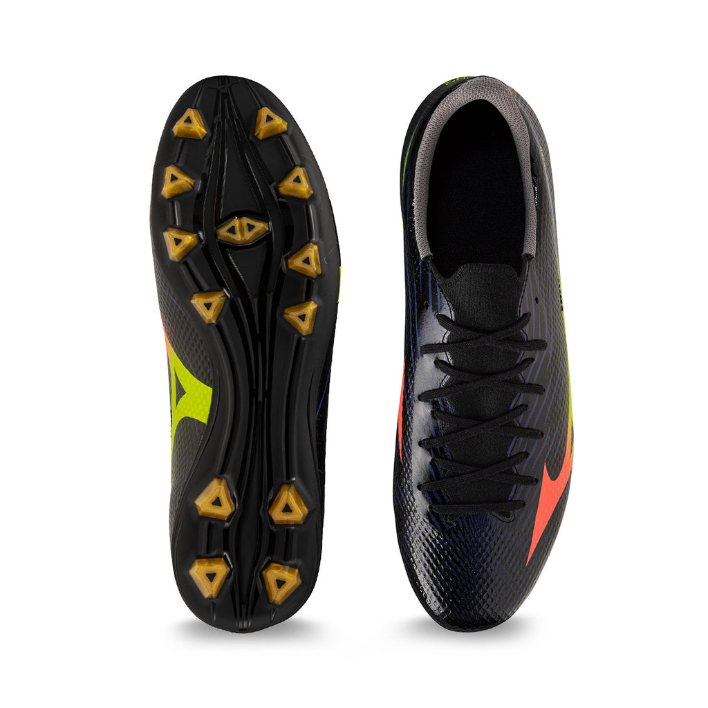 MIZUNO ALPHA III SELECT FG - BLACK/LAVA ORANGE/EVENING PRIMROSE