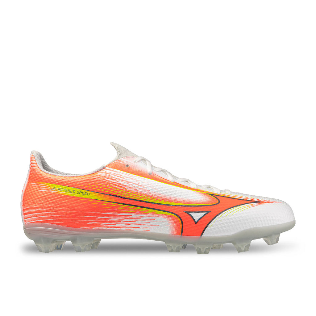 MIZUNO ALPHA III SELECT FG - WHITE/LAVA ORANGE/EVENING PRIMROSE