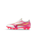 MIZUNO ALPHA III SELECT JR FG - WHITE/FUCHSIA PURPLE
