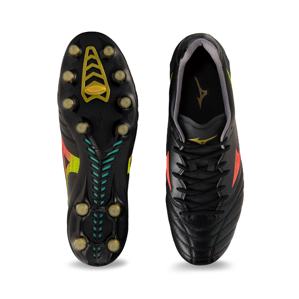 MIZUNO MONARCIDA NEO III ELITE FG - BLACK/LAVA ORANGE/ARCADIA