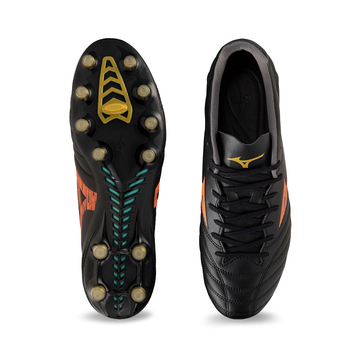 MIZUNO MONARCIDA NEO III PRO FG - BLACK/LAVA ORANGE/ARCADIA
