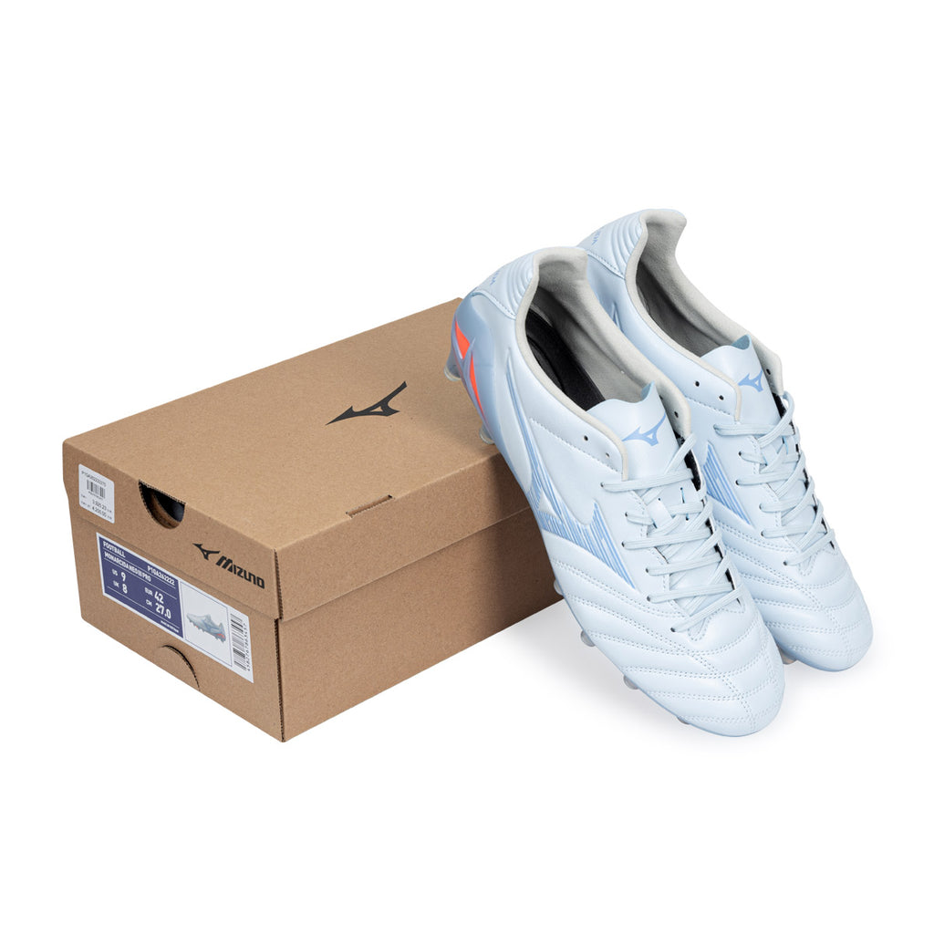 MIZUNO MONARCIDA NEO III PRO FG - BLUE FINCH/CORNFLOWER BLUE/LAVA ORANGE