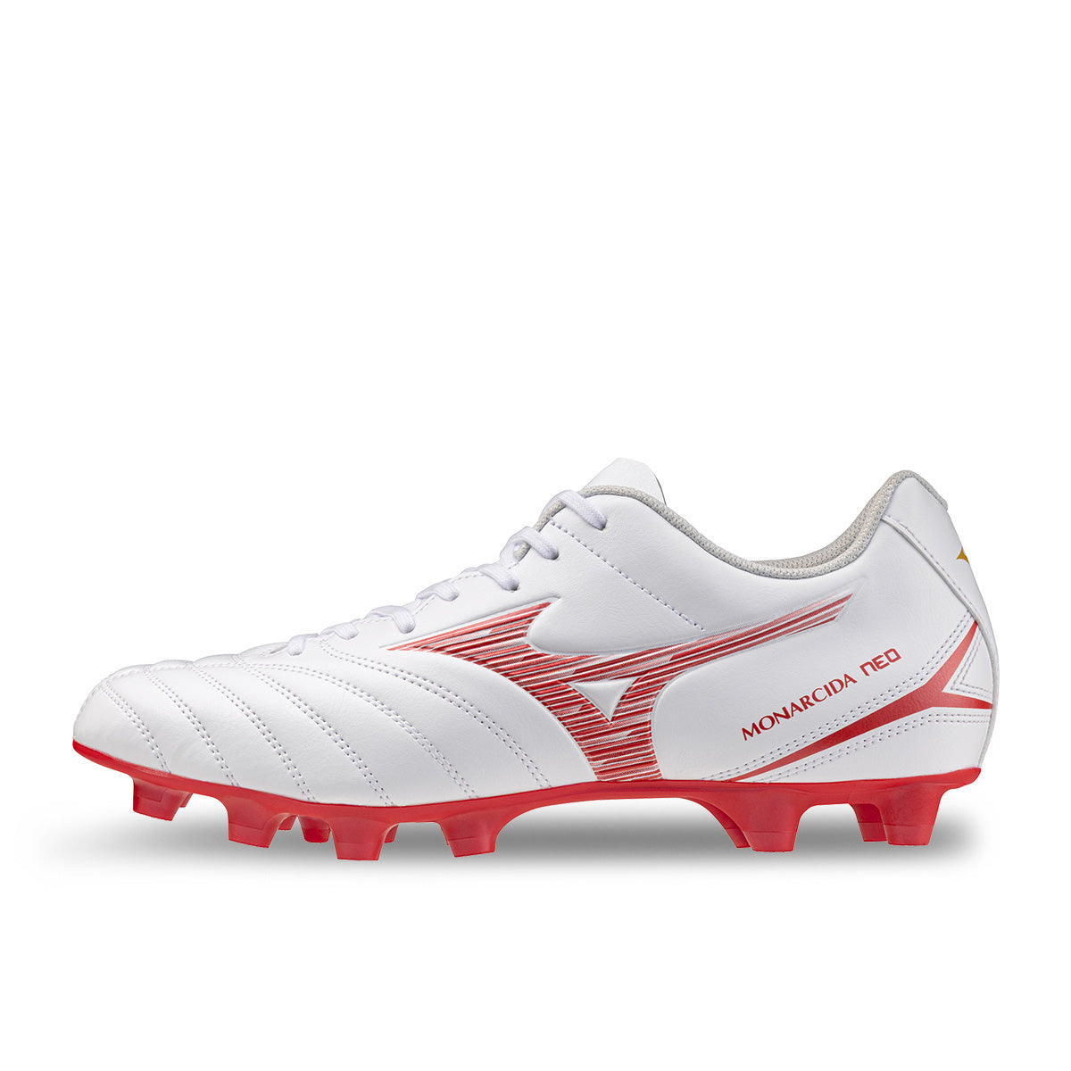 MIZUNO MONARCIDA NEO III SELECT FG - WHITE/MORELIA 40TH RED