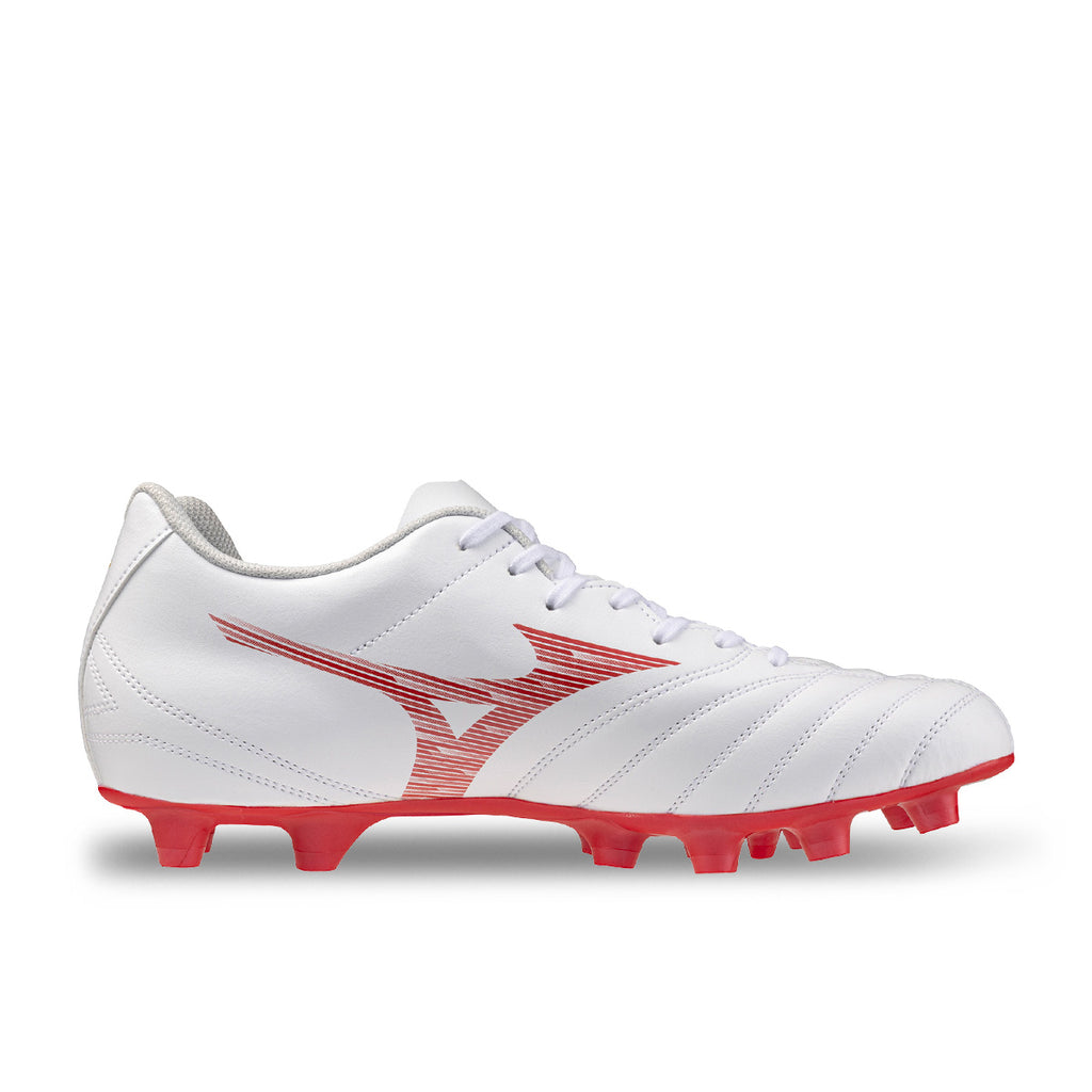 MIZUNO MONARCIDA NEO III SELECT FG - WHITE/MORELIA 40TH RED