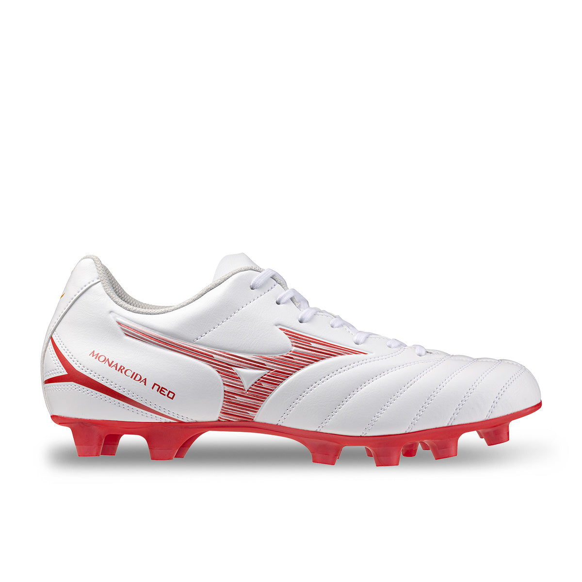 MIZUNO MONARCIDA NEO III SELECT FG - WHITE/MORELIA 40TH RED
