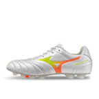 MIZUNO MONARCIDA NEO III WIDE ELITE FG - WHITE/EVENING PRIMROSE/LAVA ORANGE