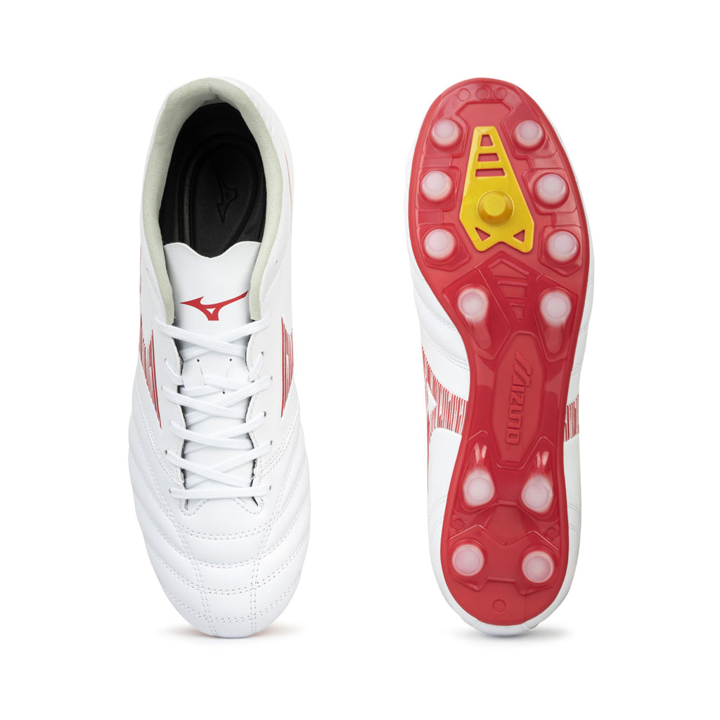 MIZUNO MONARCIDA NEO III WIDE PRO - WHITE/MORELIA 40TH RED