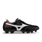 MIZUNO MORELIA II CLUB FG - BLACK/WHITE/CHINESE RED
