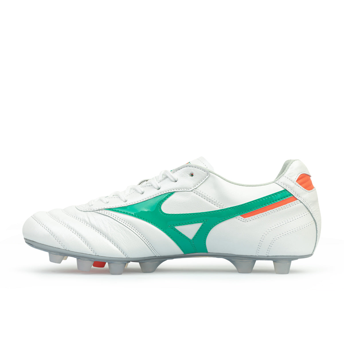 MIZUNO MORELIA II JAPAN FG - WHITE/ARCADIA/LAVA ORANGE