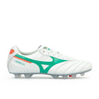 MIZUNO MORELIA II JAPAN FG - WHITE/ARCADIA/LAVA ORANGE