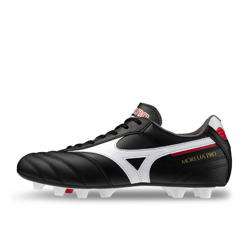 MIZUNO MORELIA II PRO FG - BLACK/WHITE/CHINESE RED