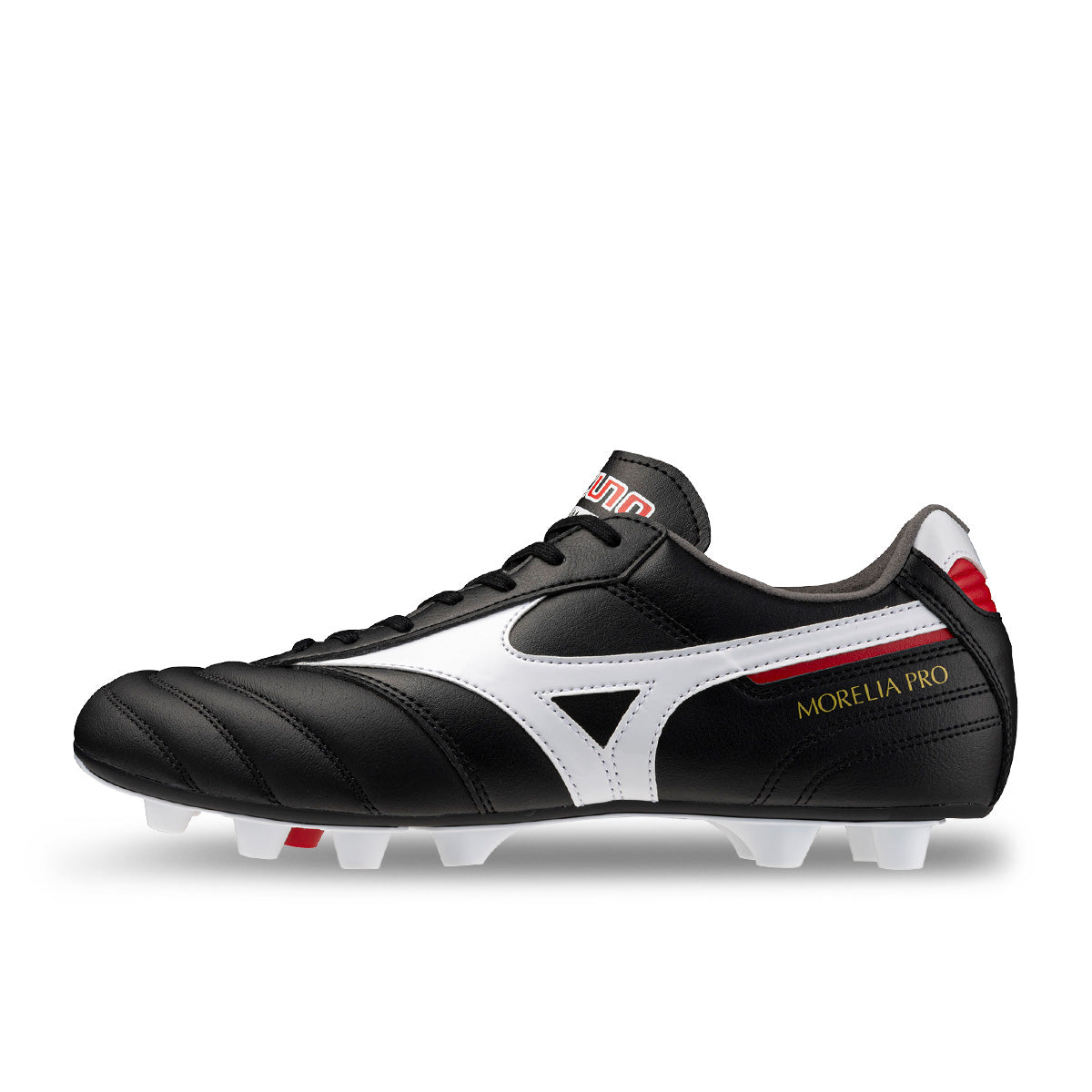 MIZUNO MORELIA II PRO FG - BLACK/WHITE/CHINESE RED