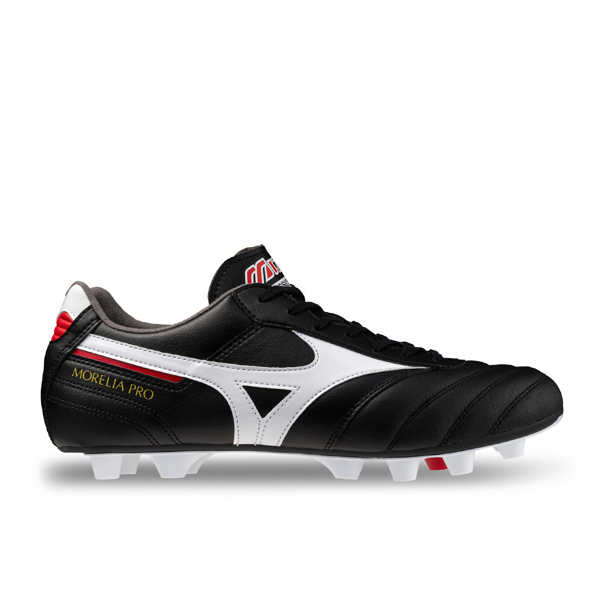 MIZUNO MORELIA II PRO FG - BLACK/WHITE/CHINESE RED