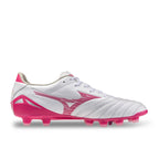 MIZUNO MORELIA NEO IV PRO FG - WHITE/PINK TETRA/FUCHSIA PURPLE