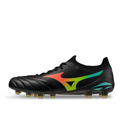 MIZUNO MORELIA NEO V BETA ELITE FG - BLACK/LAVA ORANGE/ARCADIA