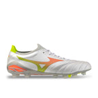 MIZUNO MORELIA NEO V BETA ELITE FG - WHITE/EVENING PRIMROSE/LAVA ORANGE