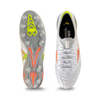 MIZUNO MORELIA NEO V BETA ELITE FG - WHITE/EVENING PRIMROSE/LAVA ORANGE