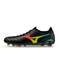 MIZUNO MORELIA NEO V BETA JAPAN FG - BLACK/LAVA ORANGE/ARCADIA
