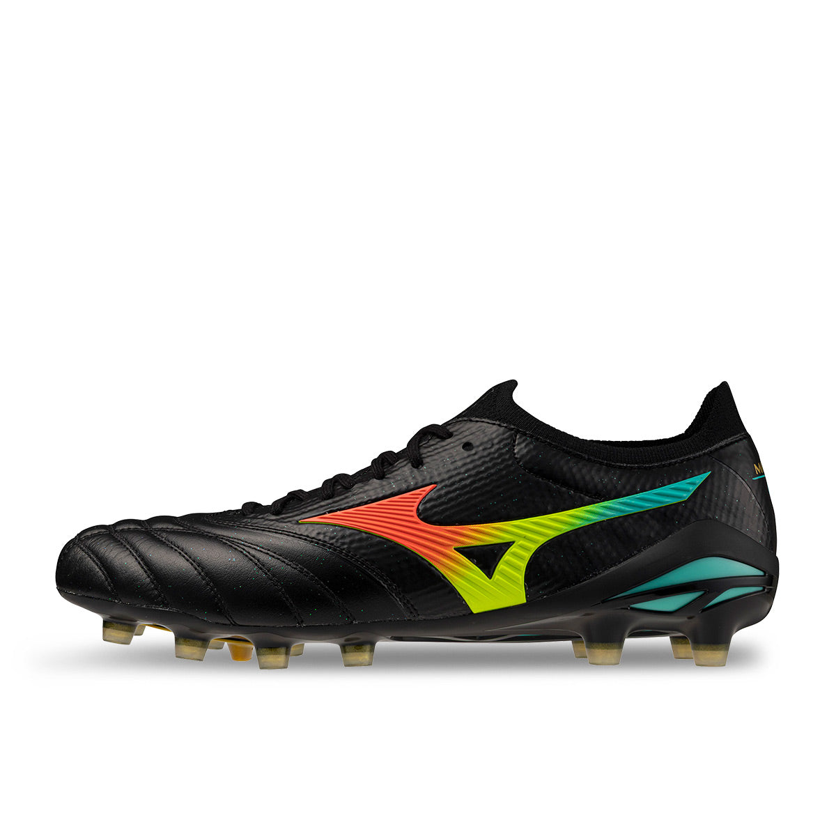 MIZUNO MORELIA NEO V BETA JAPAN FG - BLACK/LAVA ORANGE/ARCADIA