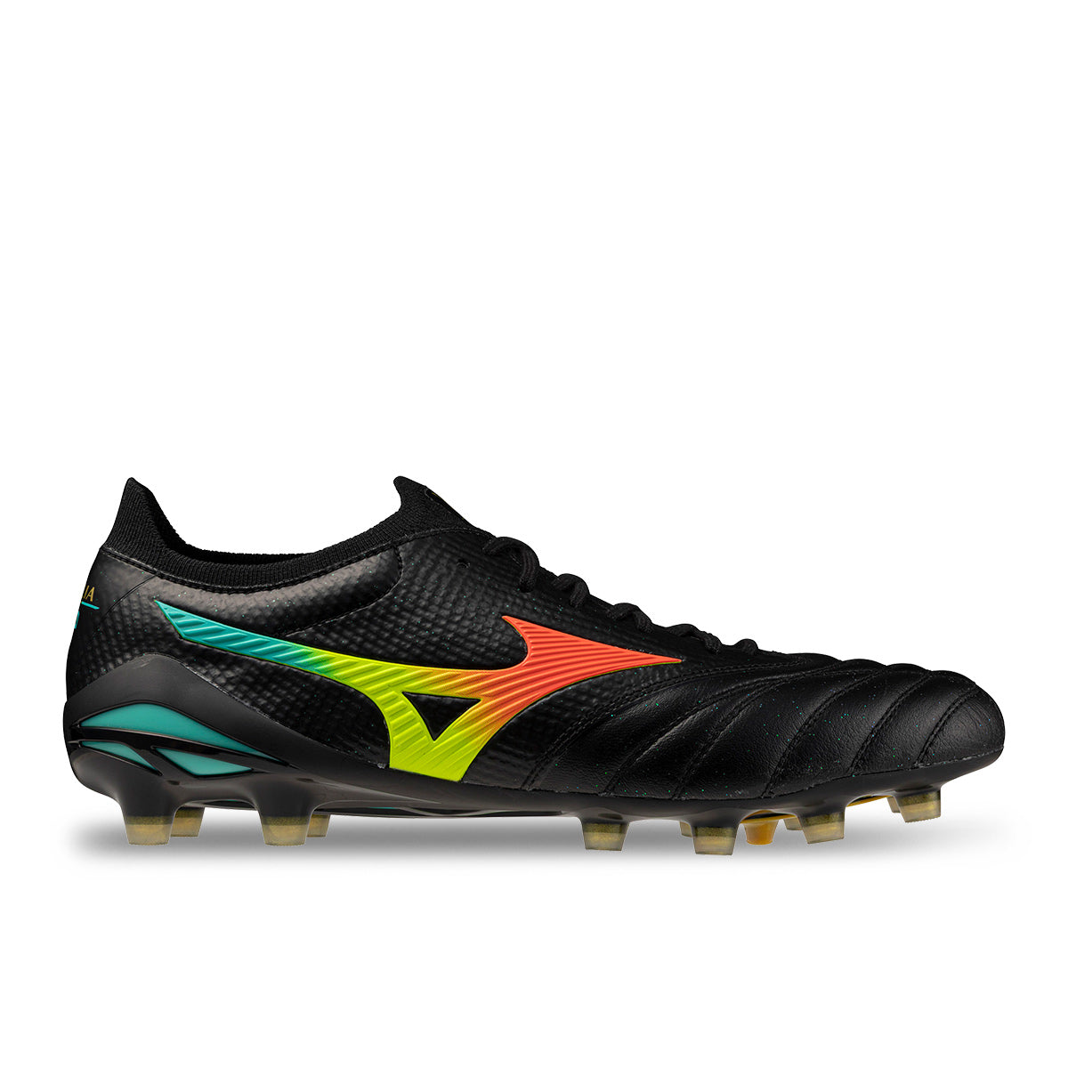 MIZUNO MORELIA NEO V BETA JAPAN FG - BLACK/LAVA ORANGE/ARCADIA